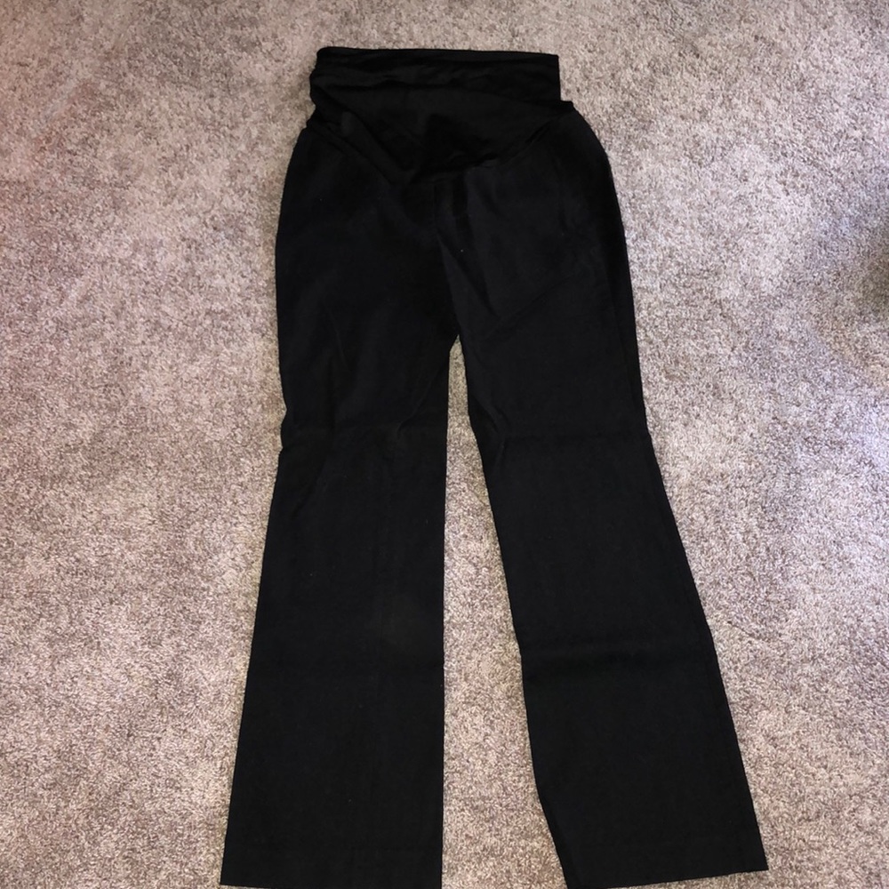 Black loft maternity pants